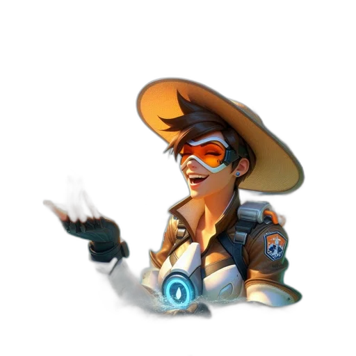 weapon, staff, hat, jacket transparent PNG cut-out