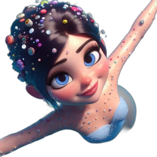 dress, jewelry, crown, face transparent PNG cut-out