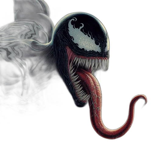 creature, mask, dragon, staff transparent PNG cut-out