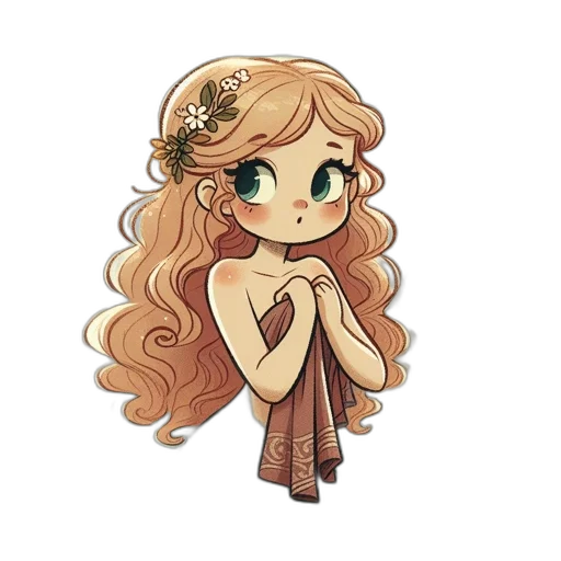 dress, staff, crown, pixel art transparent PNG cut-out