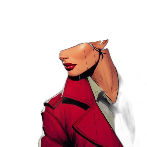 jacket, face, mask, staff transparent PNG cut-out