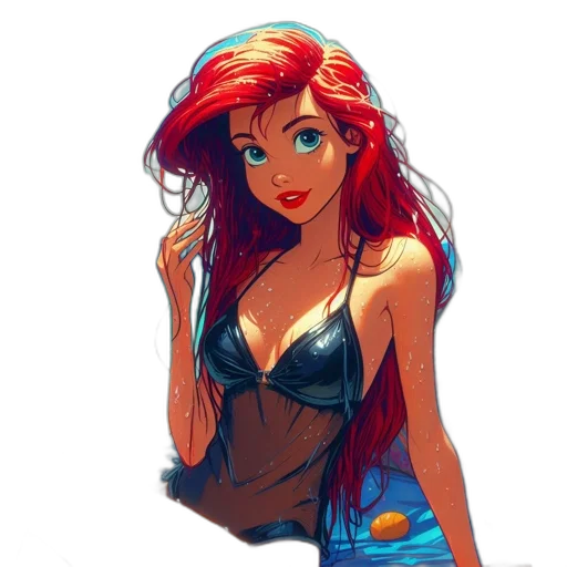 dress, hat, comic book art, cartoon transparent PNG cut-out
