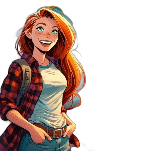 jacket, cartoon, comic book art, concept art transparent PNG cut-out