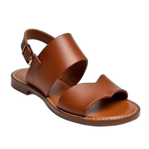 shoes, pair, brown, leather transparent PNG cut-out