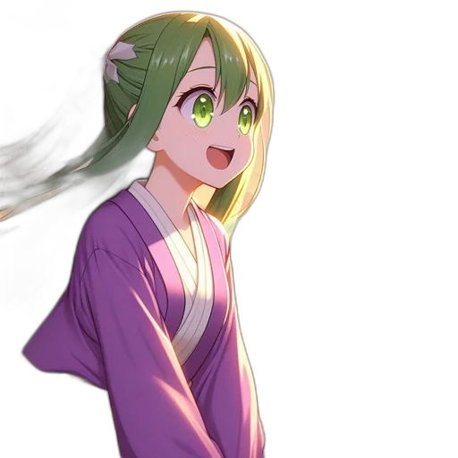 dress, dragon, creature, staff transparent PNG cut-out