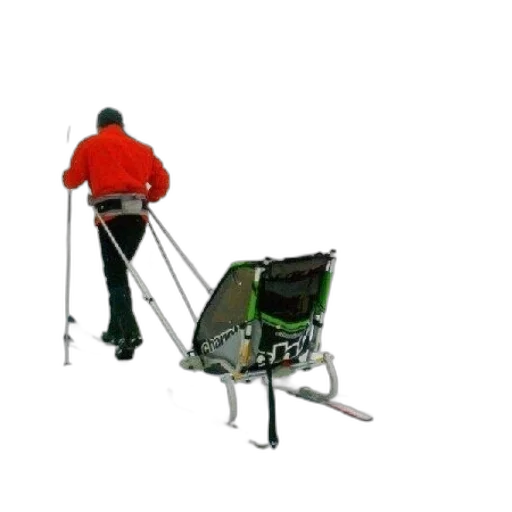 staff, robot, 3d render, skier transparent PNG cut-out