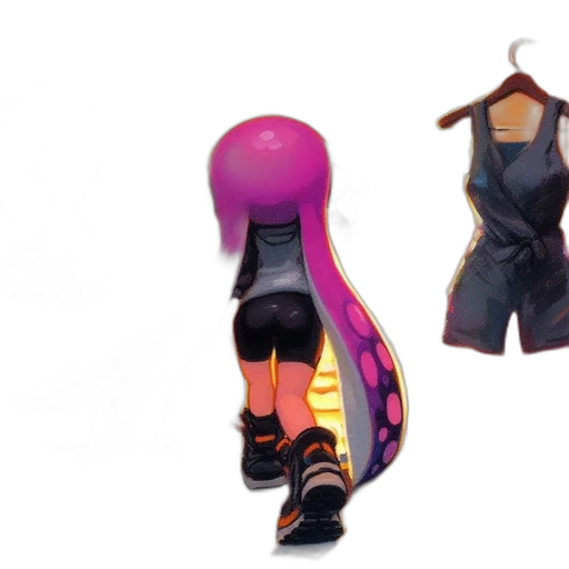 jacket, dress, concept art, 3d render transparent PNG cut-out