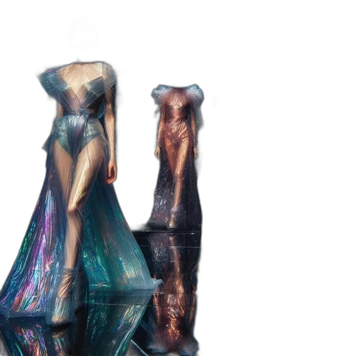 dress, hair, creature, concept art transparent PNG cut-out