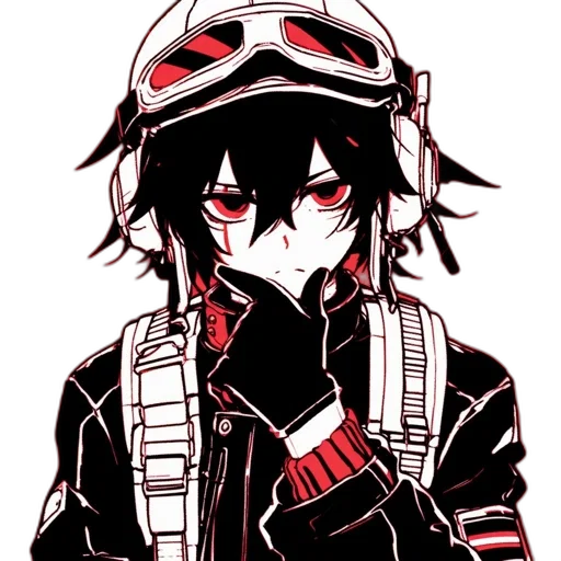 jacket, mask, hat, staff transparent PNG cut-out