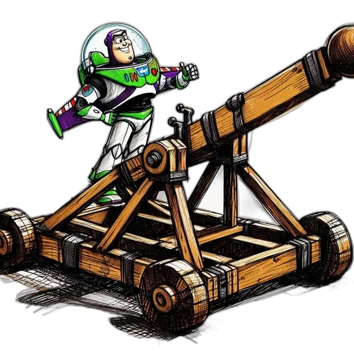 robot, weapon, concept art, pixel art transparent PNG cut-out