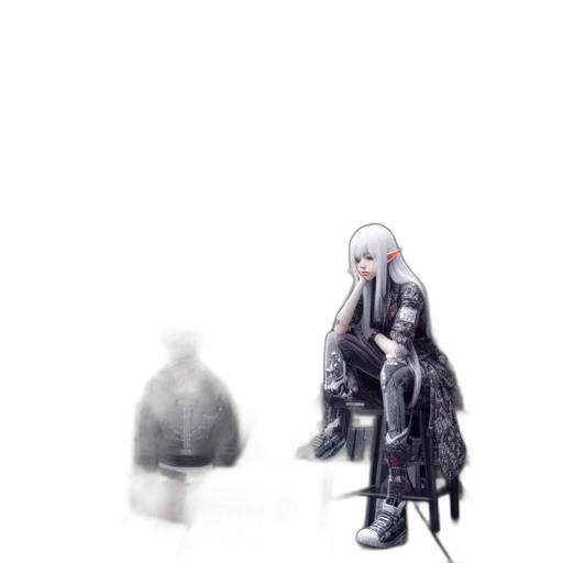 jacket, creature, robot, weapon transparent PNG cut-out
