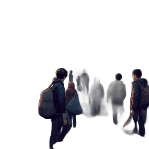 jacket, umbrella, concept art, 3d render transparent PNG cut-out