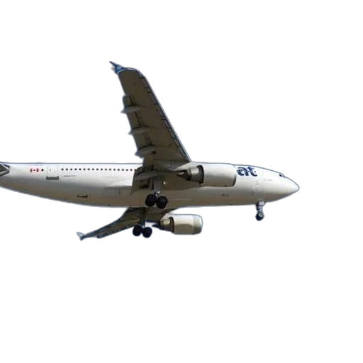 white, airplane, blue, accents transparent PNG cut-out