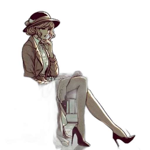 hat, dress, staff, jacket transparent PNG cut-out