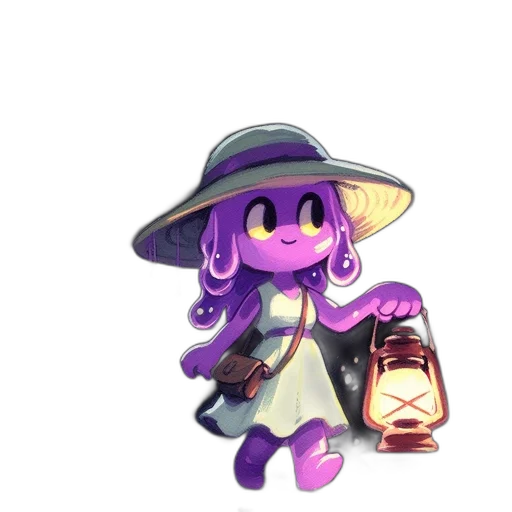 hat, staff, bottle, dress transparent PNG cut-out