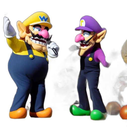 concept art, 3d render, mario, universe transparent PNG cut-out