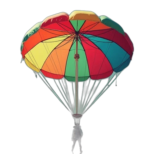 umbrella, 3d render, colorful, what transparent PNG cut-out