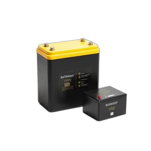 black, yellow, battery, pack transparent PNG cut-out
