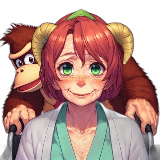 creature, animal, staff, face transparent PNG cut-out