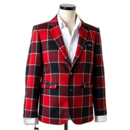 jacket, mannequin, displays, red transparent PNG cut-out