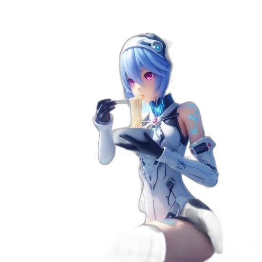 robot, weapon, staff, dress transparent PNG cut-out