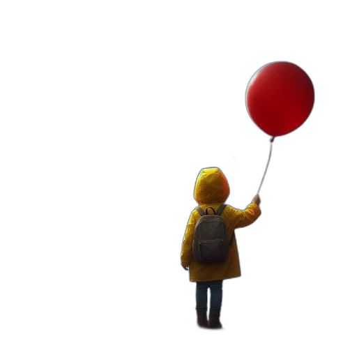 umbrella, staff, hat, 3d render transparent PNG cut-out