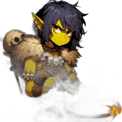dragon, staff, mask, fantasy art transparent PNG cut-out