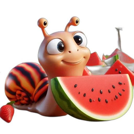 food, creature, animal, 3d render transparent PNG cut-out