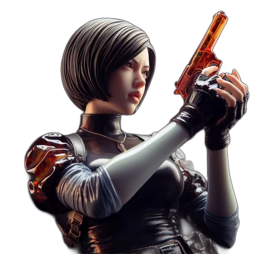 weapon, jacket, concept art, cyberpunk transparent PNG cut-out