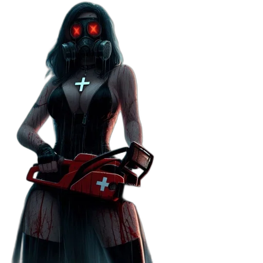 robot, concept art, cyberpunk, 3d render transparent PNG cut-out