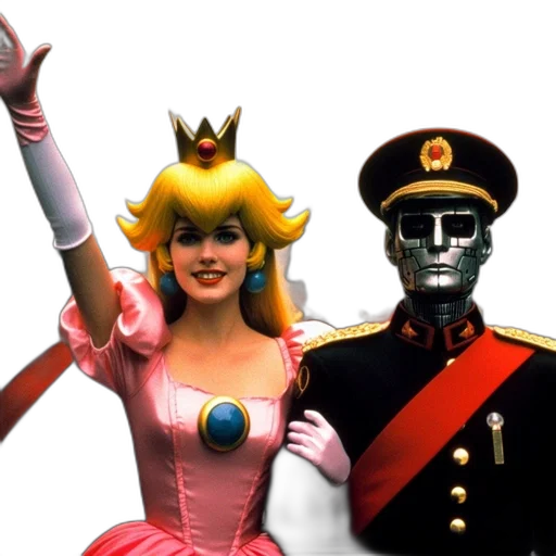 crown, mask, robot, concept art transparent PNG cut-out
