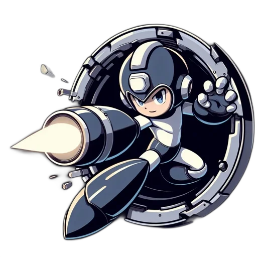 robot, weapon, pixel art, concept art transparent PNG cut-out