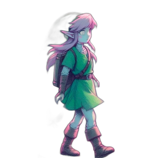 dress, staff, creature, jacket transparent PNG cut-out