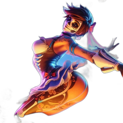 mask, dragon, staff, concept art transparent PNG cut-out