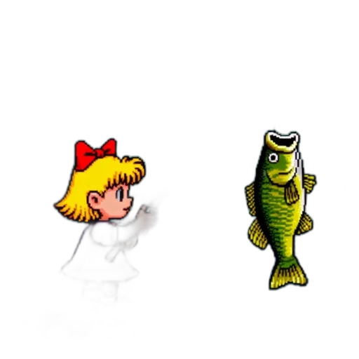 pixel art, concept art, cartoon, underwater transparent PNG cut-out