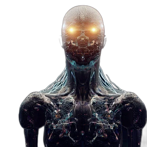 robot, face, creature, animal transparent PNG cut-out