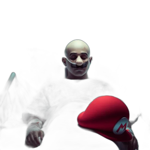 mask, hat, concept art, 3d render transparent PNG cut-out