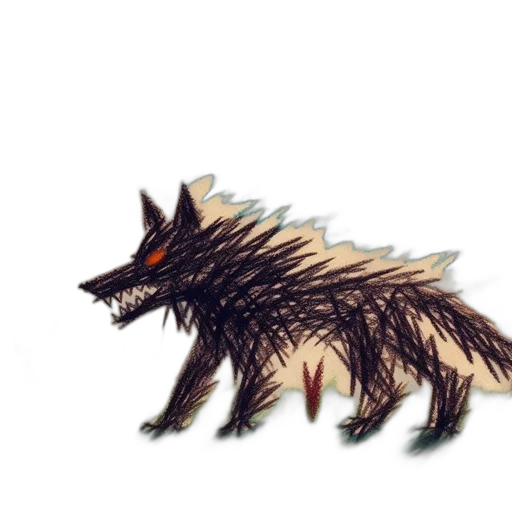creature, animal, dragon, hair transparent PNG cut-out