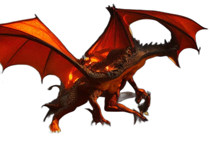 dragon, animal, creature, weapon transparent PNG cut-out