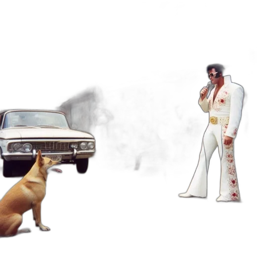car, animal, concept art, man transparent PNG cut-out