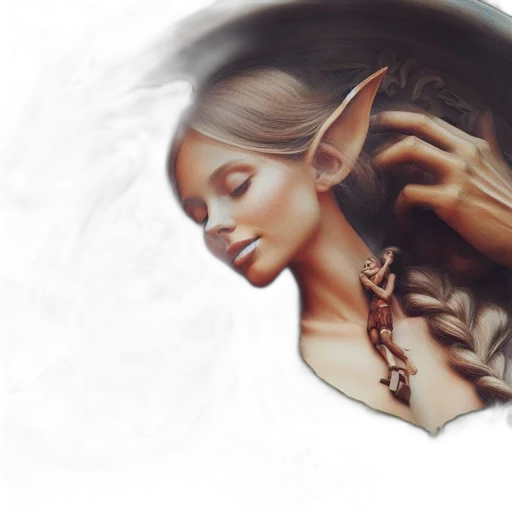 jewelry, hair, dragon, mask transparent PNG cut-out