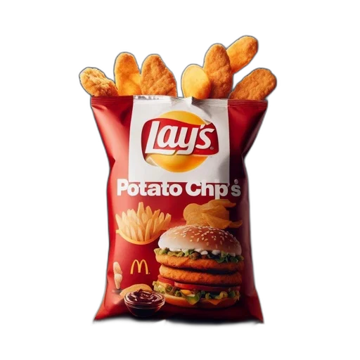 food, crown, photorealistic, 3d render transparent PNG cut-out