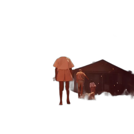 umbrella, robot, concept art, pixel art transparent PNG cut-out