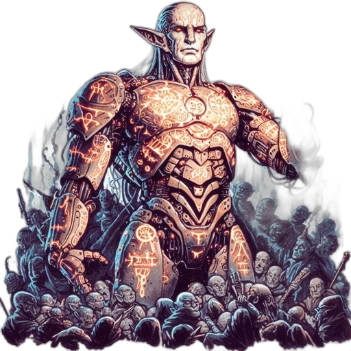 robot, creature, comic book art, concept art transparent PNG cut-out