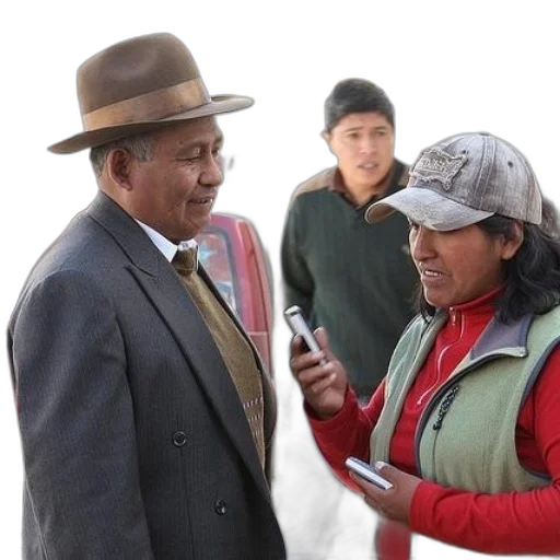 staff, hat, jacket, man transparent PNG cut-out