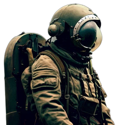 jacket, mask, face, robot transparent PNG cut-out