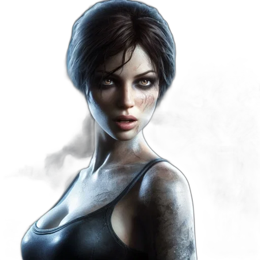 face, dress, photorealistic, fantasy art transparent PNG cut-out