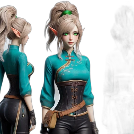 concept art, fantasy art, 3d render, photorealistic transparent PNG cut-out