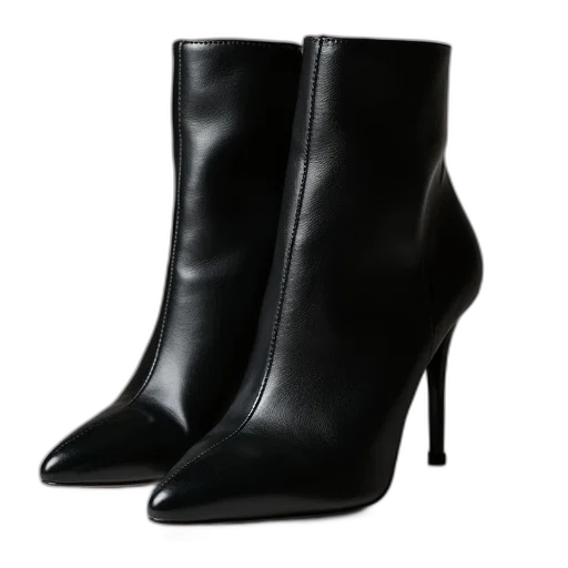 shoes, image, women, black transparent PNG cut-out