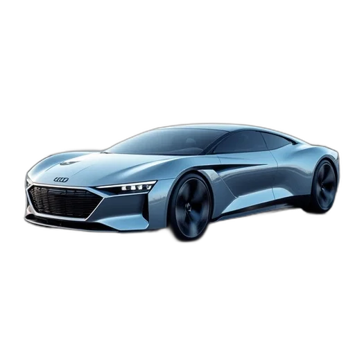 car, 3d render, concept art, photorealistic transparent PNG cut-out